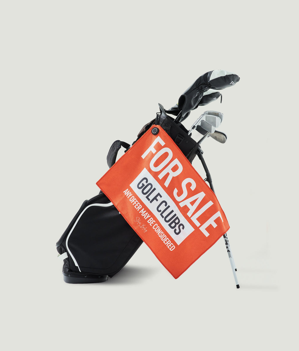 Clubs for Sale Golf Towel | Funny Golf Gift for Frustrated Golfers