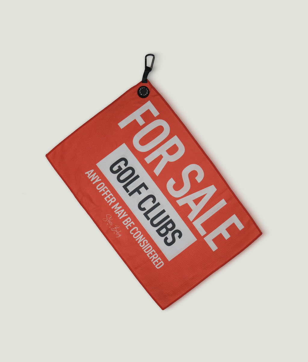 Clubs for Sale Golf Towel | Funny Golf Gift for Frustrated Golfers