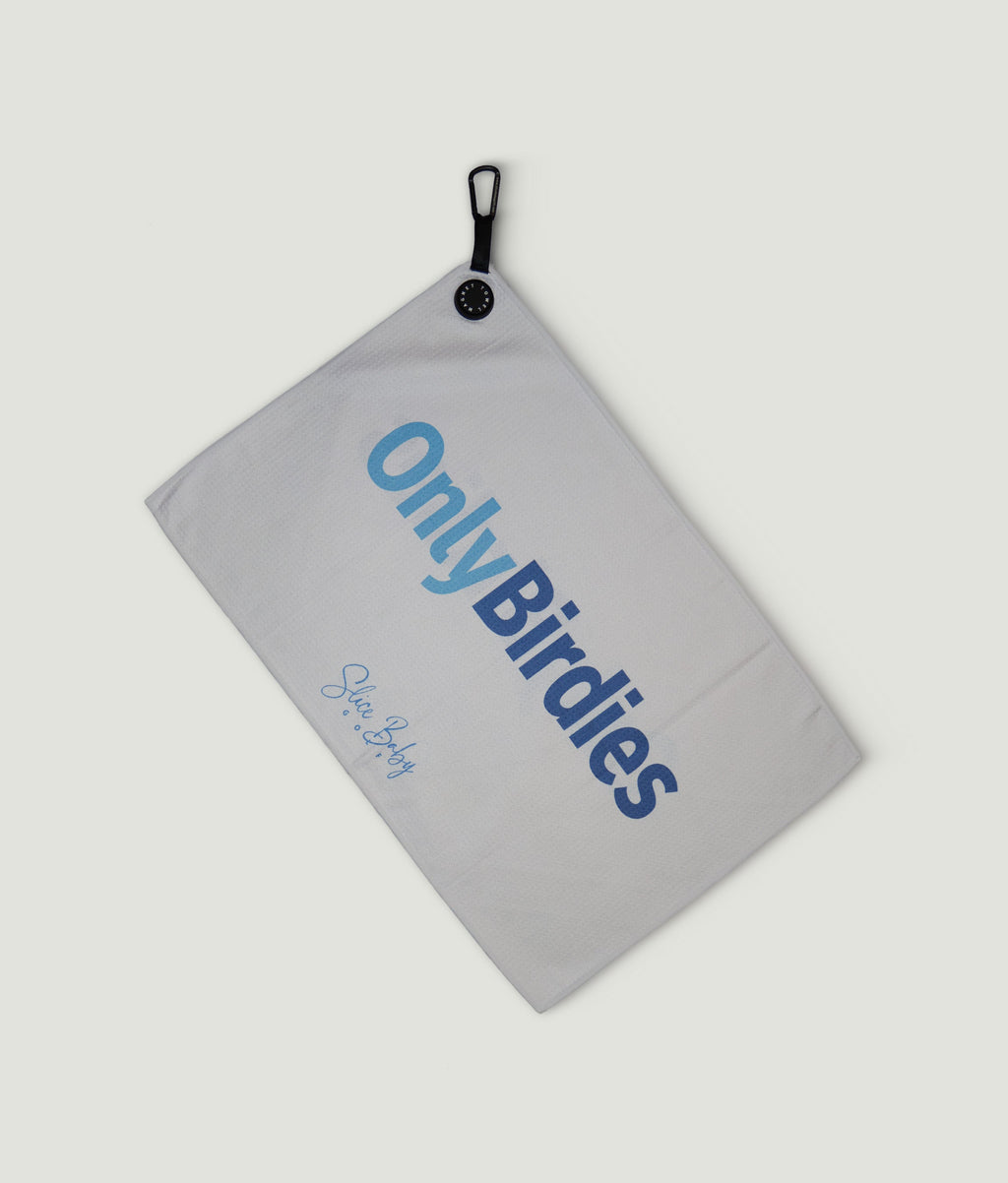 OnlyBirdies Golf Towel | Funny Golf Gift for Birdie Chasers