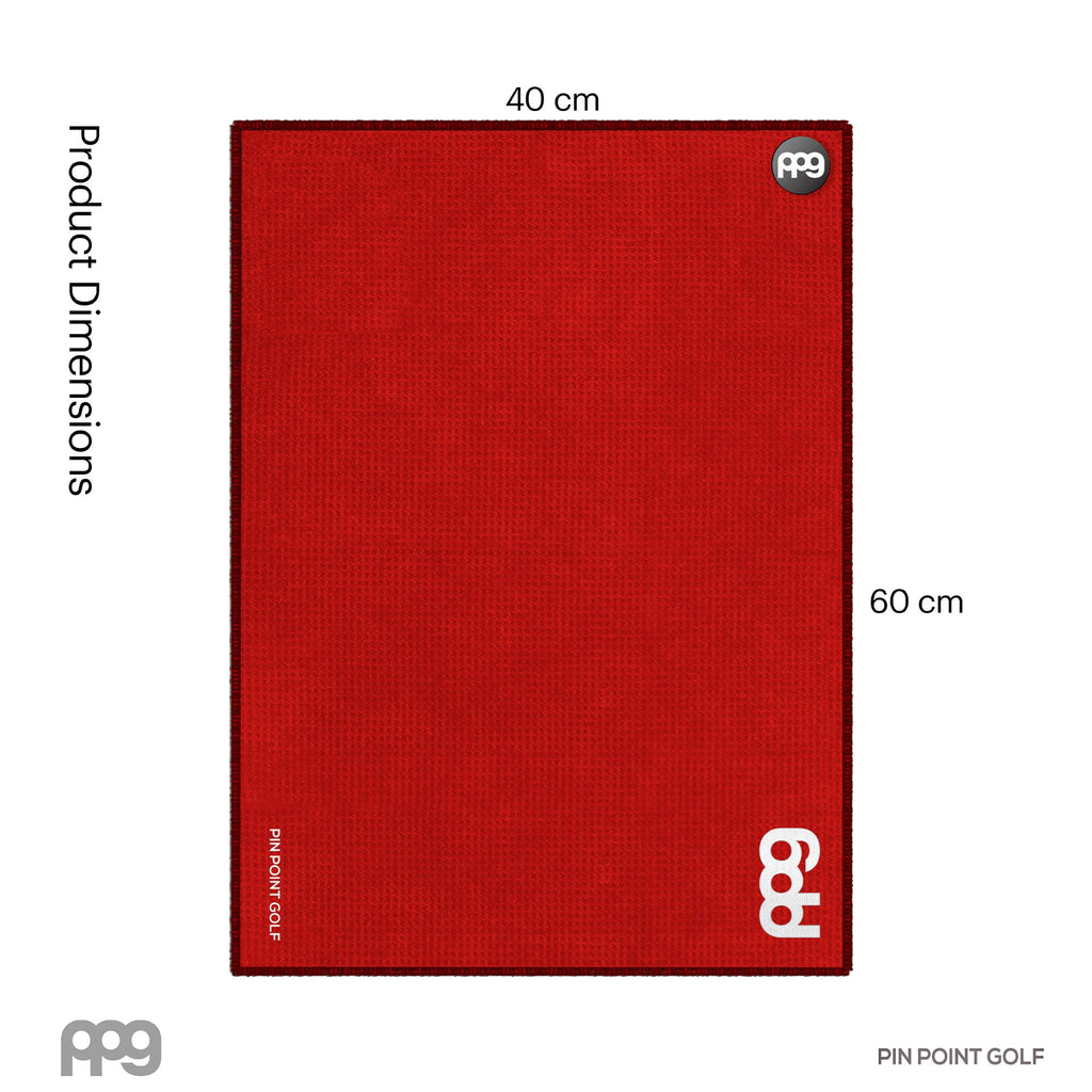 Magnetic Golf Towel Red