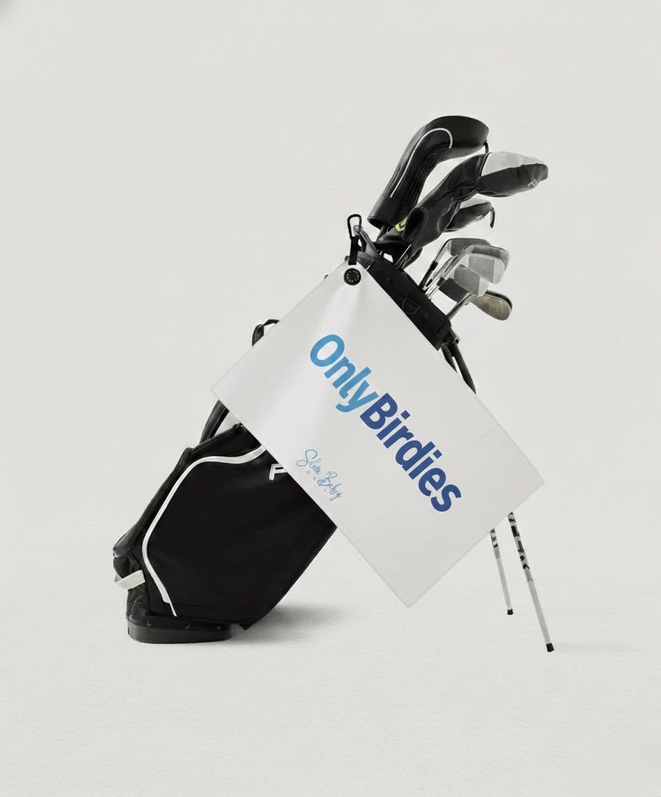 OnlyBirdies Golf Towel | Funny Golf Gift for Birdie Chasers